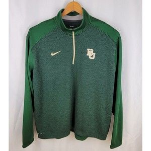 Nike Men’s Dri-Fit Baylor University Bears Pacer 1/4 Zip Pullover Size XXL Green